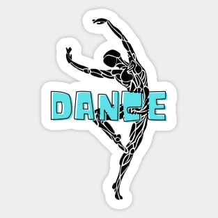 Dance Sport Dancer Silhouette Artwork Sticker